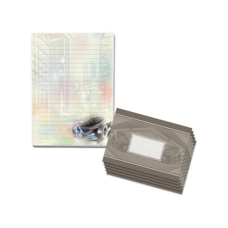 Writing Paper Set Writing Pad Lined with Envelope for Boys