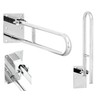 Stainless Steel Hinged Bathroom Safety Rail Grab Bar Support Drop