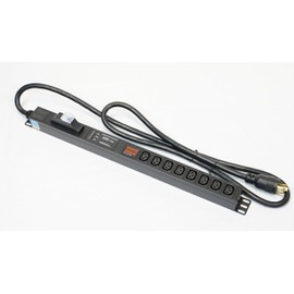 Cryptocurrency Mining PDU Metered 208/240V 30A, L6-30P Plug, 8 C13 Outlets, 6ft Cord, Overload Protection, 7.2kw