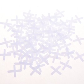 Cosmos Tile Spacers 1/8 Inches (3 mm) Wide Wall & Floor Tiles Spacers, X-Type, 500 Pcs, White Plastic