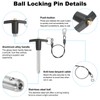 PATIKIL T Handle Lock Pins 3/8 x 2.36" (9.5 x