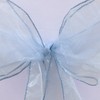 WENSINL Pack of 50 Dusty Blue Chair Sashes Organza Chair Sash Bows 7x108 Inches Sheer Chairs Ties Sashes for Wedding Party Banquet Restaurant Events Decorations