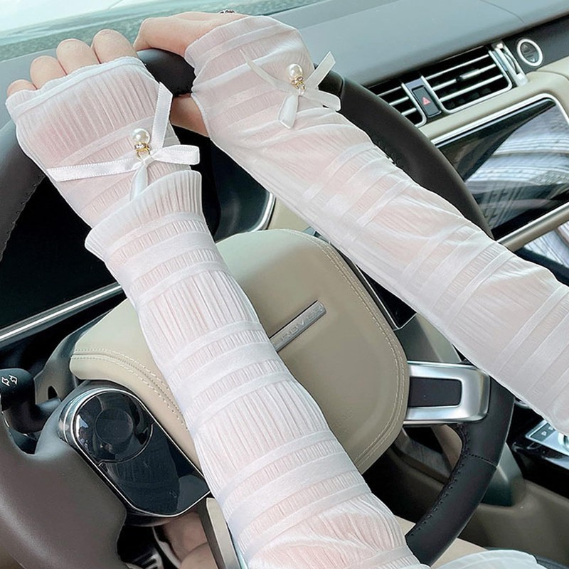 HAPVITAL Women's Lace Cooling UV Arm Cover Arm Cover Thin