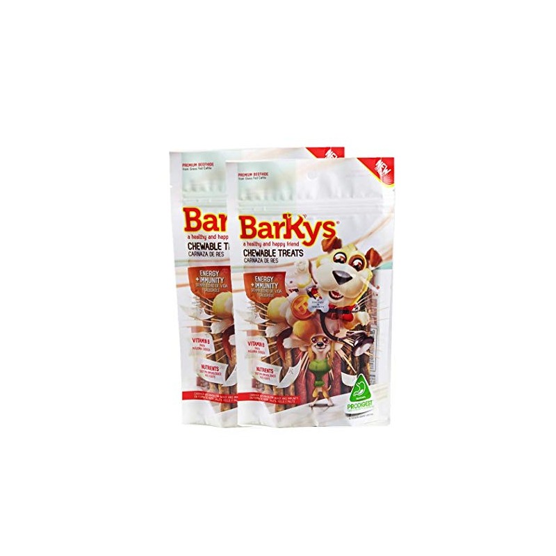 Barkys 25 Palitos Carnaza 5"x10" Energy + Immunity - Sabor