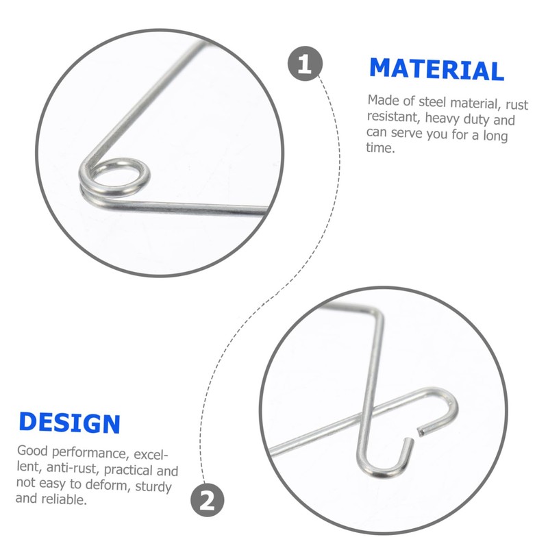 VILLFUL 50pcs Ceiling Hook Ceiling Hanging Hooks Drop Ceiling Clips