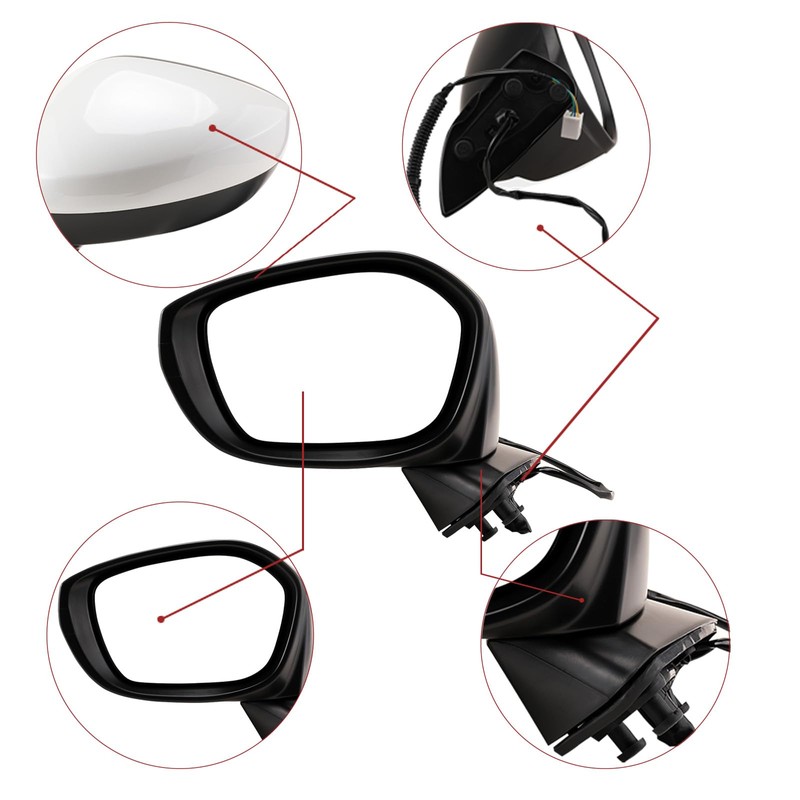 LOIYLLEN Left Driver Side Rear View Mirror Replacement for Honda