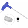 sourcing map 4mm Hex Key T-Handle Dual End Wrench Spanner,