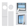 LBG Products Portable Air Conditioner Window Seal Plates Kit, Vertical