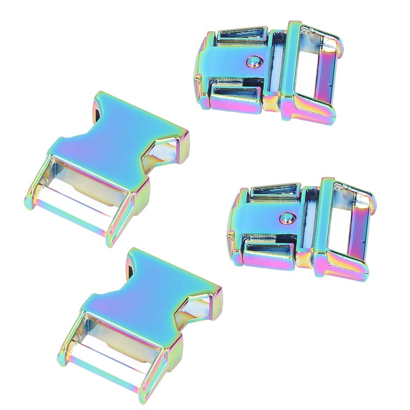 4Pcs Side Release Buckle 25x47mm Metal Buckles Side Release Clasp