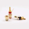 4 Pcs Terminal Speaker Poles Copper Crystal Binding Posts for