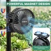 Grow Tent Fan 6”, Magnetic Fan for Greenhouse Plant with