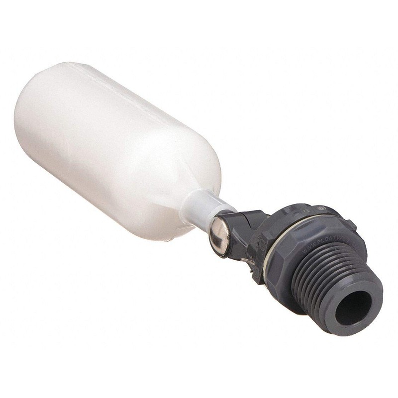 Kerick Valve MA052 PVC Mini Float Valve, Tank Mount, Adjustable