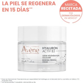 AVENE Hyaluron Activ B3 Crema, Regeneración celular con Niacinamida y Ácido Hialurónico, Hidratación 24h, 50ml