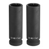 HARFINGTON 2Pcs 12-Point Deep Impact Socket 1/2 Inch Drive 17mm