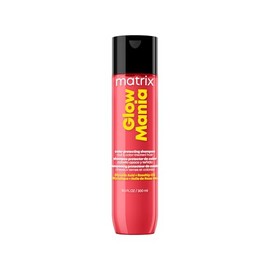Matrix Glow Mania shampoo 300ml | Protector de color para cabello teñido | Conserva la vitalidad del color y realza el brillo | Con ácido glicólico y aceite de rosa mosqueta