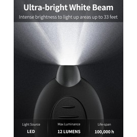 Uniclife 5 Pack LED Keychain Flashlight Mini LED Keychain Light 12 Lumen Portable Ultra Bright Battery Powered Key Ring Torch for Outdoor Camping Hiking and Emergency Lighting, Black Shell