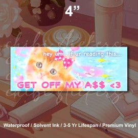 Funny Cat Car Bumper Sticker Waterproof JDM Vinyl Window Peeker Decal