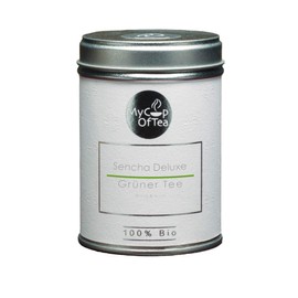 Sencha Deluxe Organic Tea 50 g Loose - High Quality Green Tea in Organic Quality from Korea - Green Tea (Ceremonial Grade) - For Connoisseurs and Tea Connoisseurs - As Tea and Coffee Replacement -