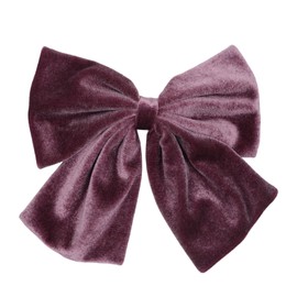 Large Hair Bow Clip, Velvet Bow Hair Clips, Elegant French Hair Clip, Bow Hair Accessories, Fabric Hair Accessories for Women, Wedding, Banquet, Daily, Purple