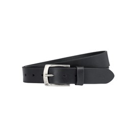 camel active Men's Basic Leather Belt, black