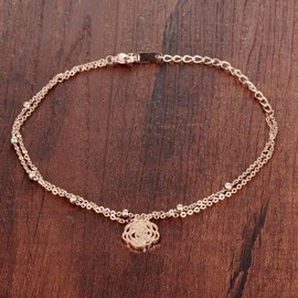 Kim Johanson women's stainless steel anklet, various models in silver with a strong lobster clasp, includes Jewellery pouch, Stainless Steel