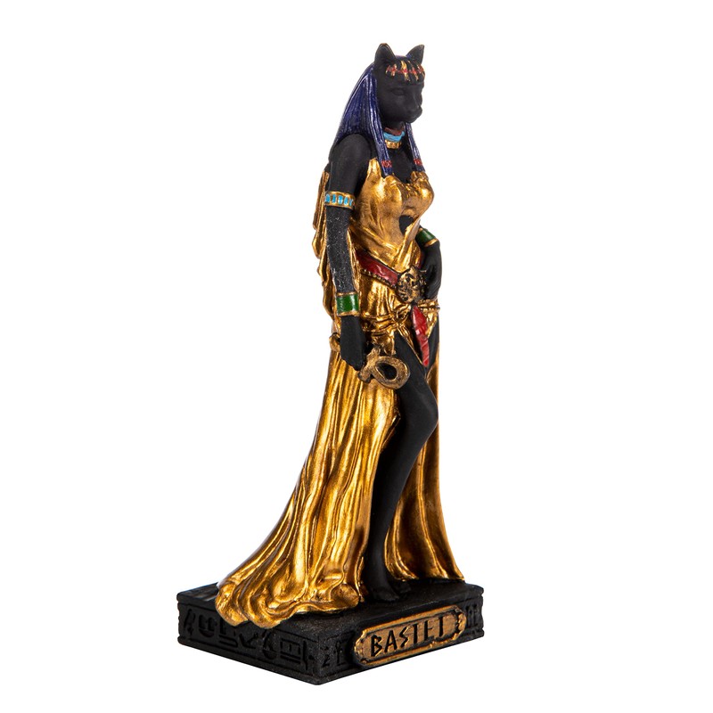 BEAUTIFUL GREEK STATUES Bastet Egyptian Goddess Resin Figurines Hand Painted
