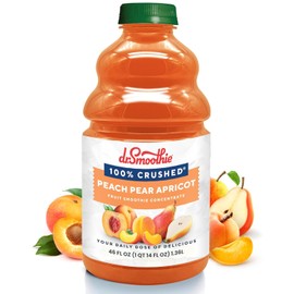 Dr. Smoothie 100% Crushed Peach Pear Apricot, 46 Fl Oz (Pack of 1)