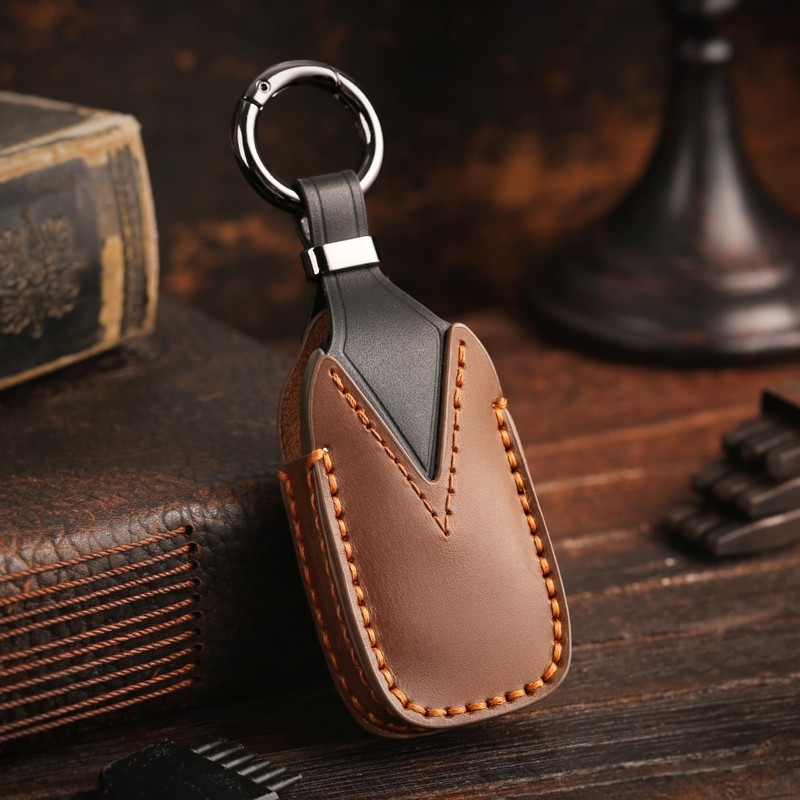[smasol] Smart Key Case, Genuine Leather, Key Cover, Crosstrek/Forester/Revorg/Impreza Compatible