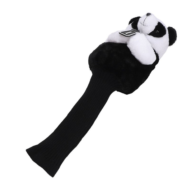 Golf Club Head Cover Plush Easy Cleaning Cute Panda Golf