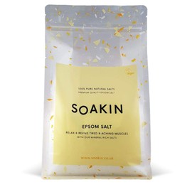 Soakin Epsom Bath Salt 1KG - Relax & Revive Tired & Aching Muscles