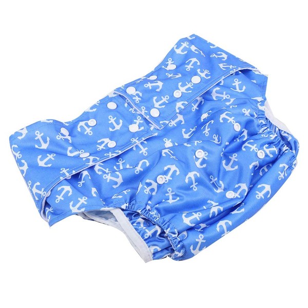 Reusable Nappies Adult Fabric Nappy Adjustable Anti-Leak Underwear for Elderly Incontinence for Women Men (Type F)