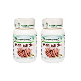 Planet Ayurveda Manjishtha Capsules -Pack of Two 60 Capsules Each