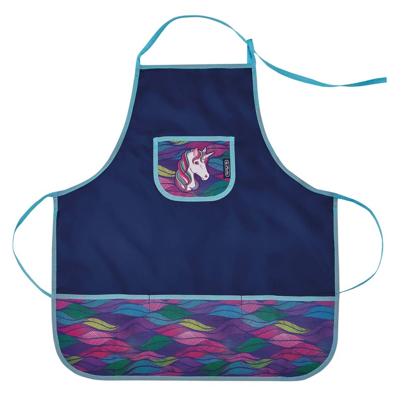 herlitz 50033195 Work Apron Assorted Designs, multicoloured, Girls