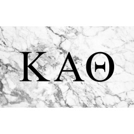 Kappa Alpha Theta Sorority Flag- Marble-New!