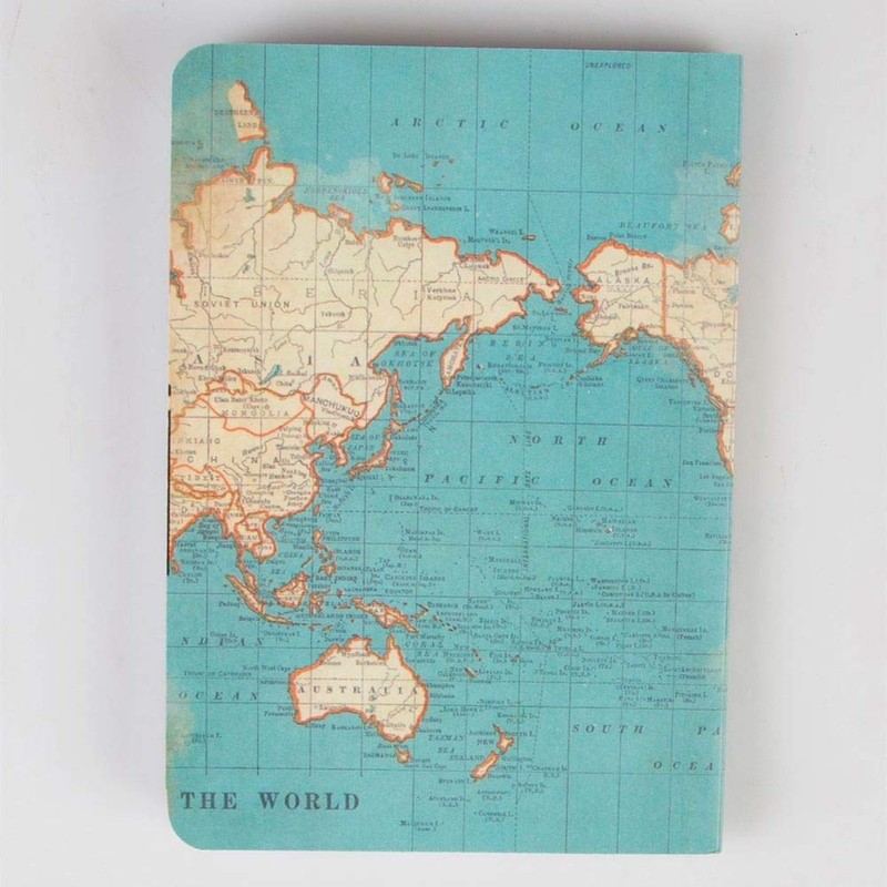 Sass & Belle Vintage Map Big Ideas Notebook, Multi-Colour