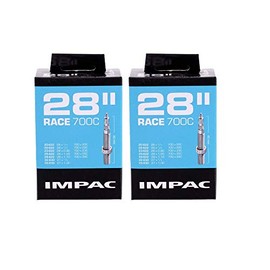 Impac 2pk Cycle Tubes 28" RACE - Presta Valve - 700x20-28c / 28x ¾-⅞ / 28x0.90-1.10 / 27x1.00/622 20-28/630 22-25