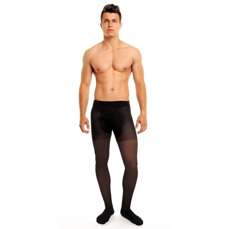 GLAMORY Men's Support 70 Herrenstützstrumpfhose Sports Leggings, Black, X-Large
