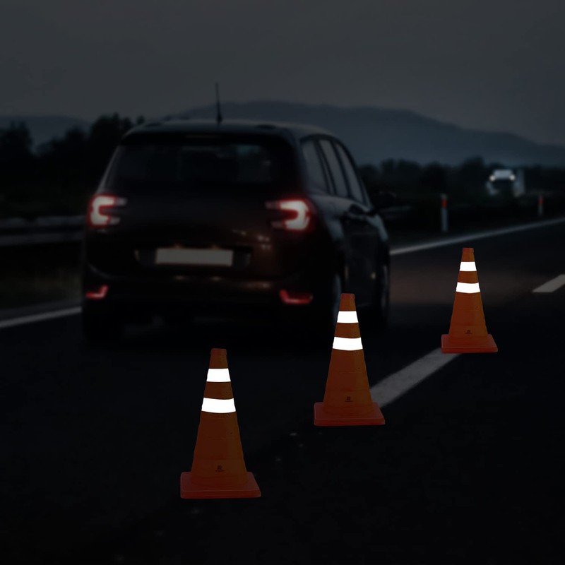 RoadHero 18 Inch [1 Pack] Collapsible Traffic Safety Cones, Multi