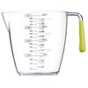 KitchenCraft Colourworks 3 Piece Acrylic Measuring Jug Set, Stackable Jugs
