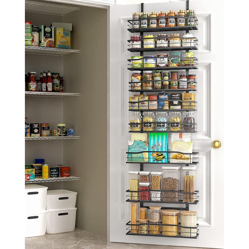 Moforoco 9-Tier Over The Door Pantry Organizer, Pantry Organization and