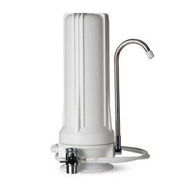 iSpring CT10-W countertop Water Filter System, White with Multi Stage Cartridge