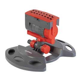 Grafner Square Sprinkler with 16 Nozzles and Turbo Motor, up to 180 m², Adjustable Range and Blast Width & Flow, 1/2 Inch Click Connection, Garden Irrigation Sprinkler Lawn Sprinkler Rectangle