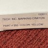 Tech inc Markal 51429 Yellow Tyre Marque® Rubber Marking Crayons.