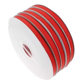 Perlin - 20 Metres Grosgrain Ribbon Red 10 mm Woven Ribbon for Sewing Ribbon Border Scrapbooking Decorative Ribbon Trimming Ribbon Woven Ribbons Decorative Ribbon Bow Ribbon
