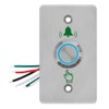 GAGALOR Waterproof Doorbell Button Lighted Push Switch With LED NO&NC