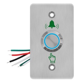GAGALOR Waterproof Doorbell Button Lighted Push Switch With LED NO&NC Stainless Steel 86 * 50mm