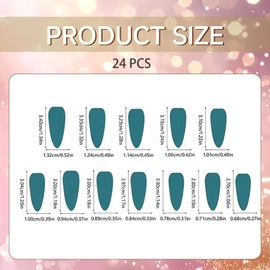 Auroriel 30 Piece Almond Styling Nails Set Medium Length 3D Marble Gold Leaf French Lace for Gluing Elegant Women's Manicure Reusable Full Surface Fake Nails