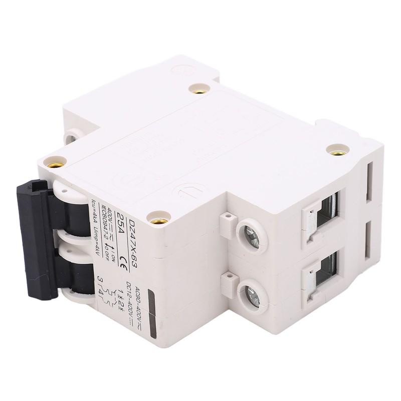 AC DC Miniature Circuit Breaker 2P 25A 400V DIN Rail