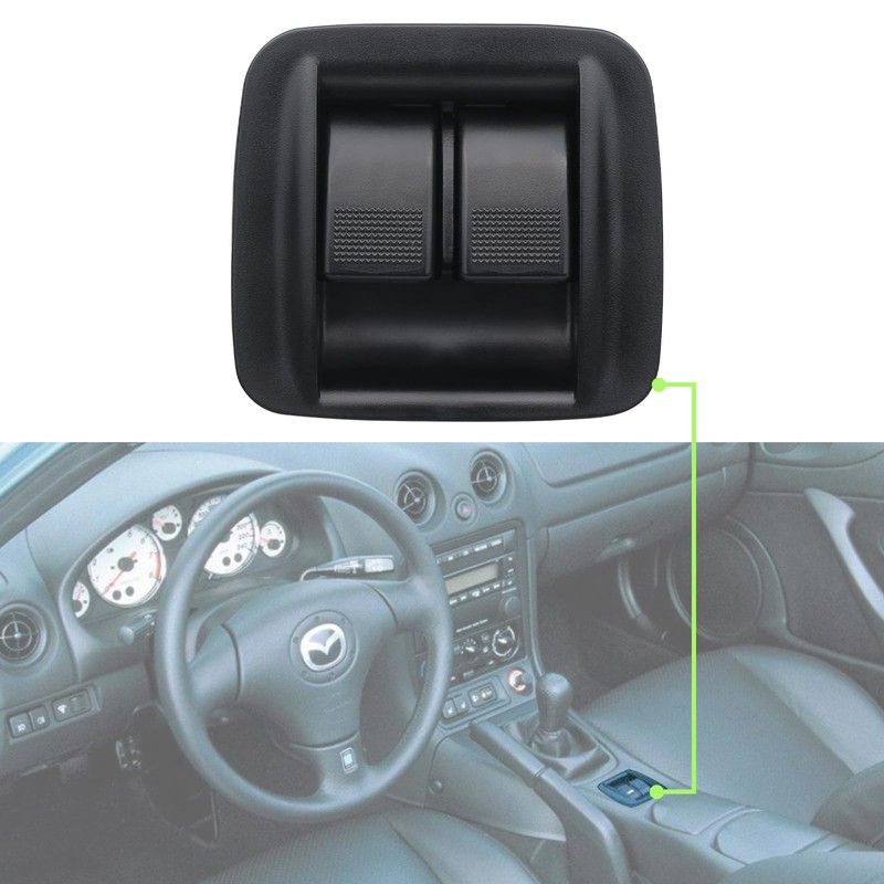 omoZone Center Console Power Window Switch Black Compatible with 1998-2000