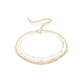 5 Pieces Gold Plated Waist Chains, Beaded Waist Chains, Bikini Waist Chains, Adjustable Waist Chains for Women, Gold Belly Chains, Gold Plated Body Chains, Beach Waist Chains